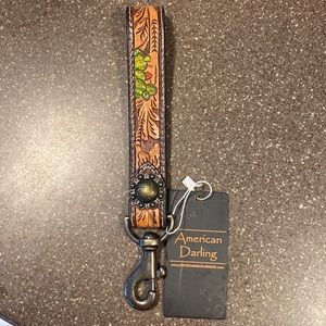 American Darling leather keychain.